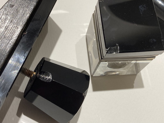 Image 1 of Vintage Glas Schreibtisch Set