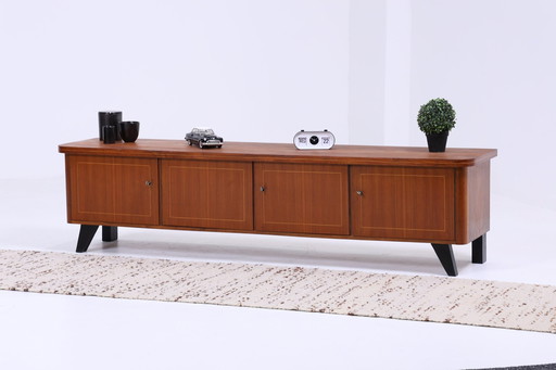 Vintage Lowboard 60er Jahre | Mid Century Sideboard TV Board Retro Aufbewahrung 70er Braun Holz Kommode