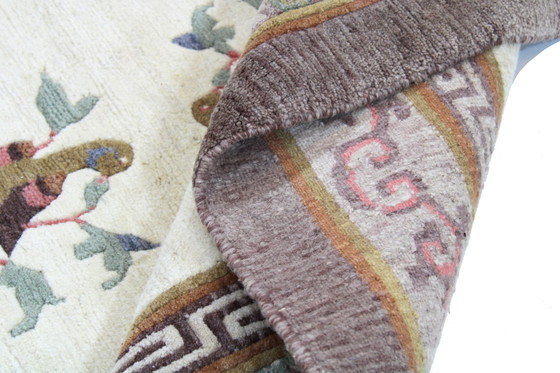 Image 1 of Original Handgeknüpfter Alte China Peking Art Modern 234 X 150 Cm Top Zustand