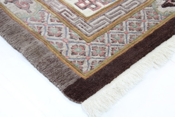 Image 1 of Original Handgeknüpfter Alte China Peking Art Modern 234 X 150 Cm Top Zustand