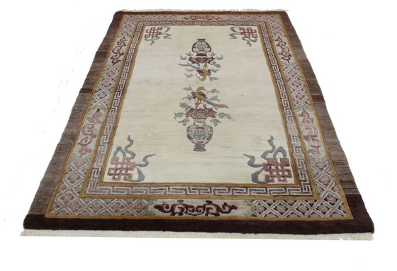 Image 1 of Original Handgeknüpfter Alte China Peking Art Modern 234 X 150 Cm Top Zustand