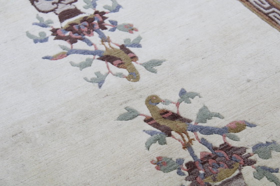 Image 1 of Original Handgeknüpfter Alte China Peking Art Modern 234 X 150 Cm Top Zustand