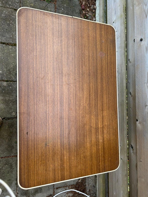 Vintage Servierwagen mit Messingrädern/Akzenten