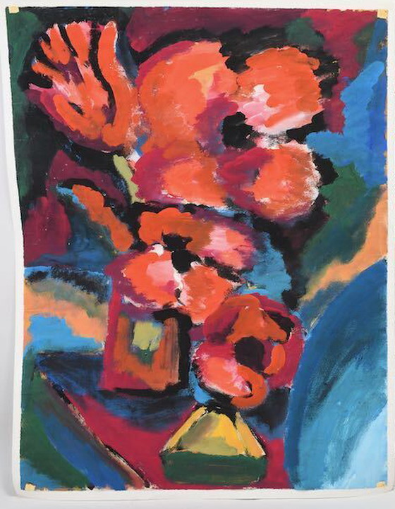 Image 1 of Unbekannter Expressionist: Blumenstilleben I