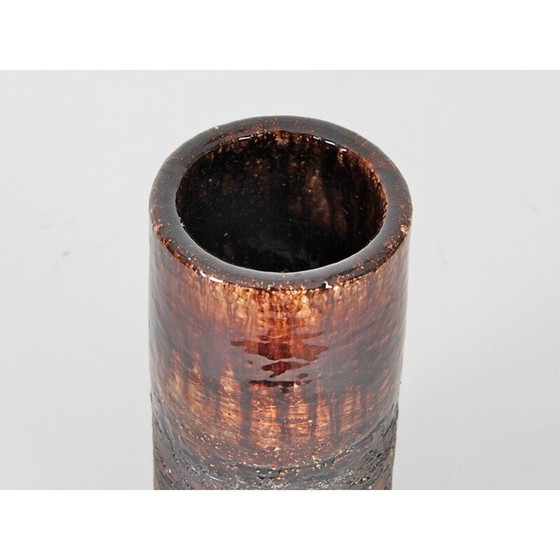 Image 1 of Skandinavisches Keramikset, Vintage-Vase und Schale von Ulla Kraitz, 1970