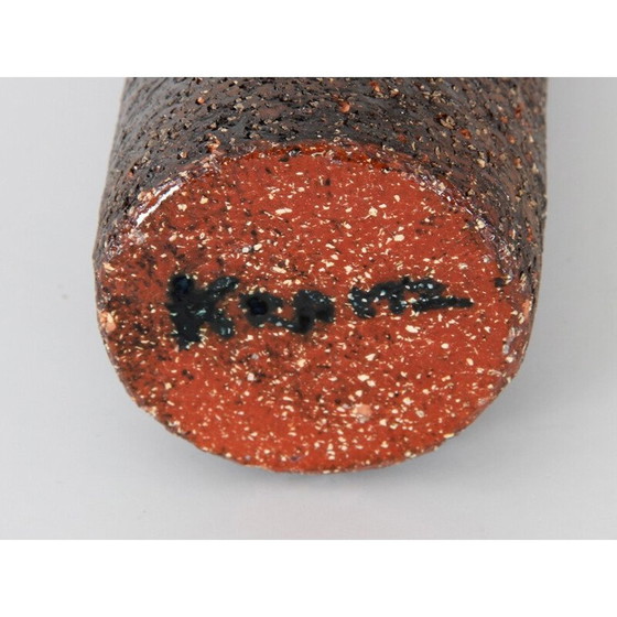 Image 1 of Skandinavisches Keramikset, Vintage-Vase und Schale von Ulla Kraitz, 1970