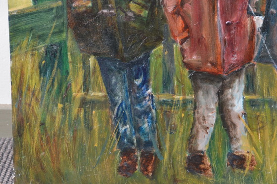 Image 1 of Ölgemälde, gemalt auf einer Holztafel