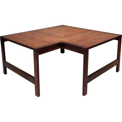 Eckcouchtisch aus Palisanderholz von Ole Knudsen und Torben Lind für France and Son, 1960