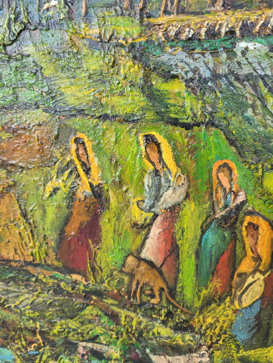 Image 1 of Osnophla Ec Setoise-Hsp-Verschiebung Der Bohémiens Oder Bohémiennes Au Singe..Dim 46X38Cm