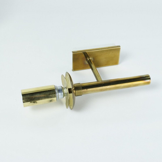 Image 1 of Paar alte Wandleuchten aus Messing und Glas für Hillebrand Leuchten, Deutschland 1960