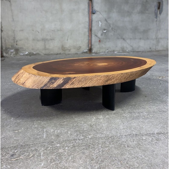 Image 1 of Vintage Couchtisch aus massivem Mahagoni, 1950er Jahre