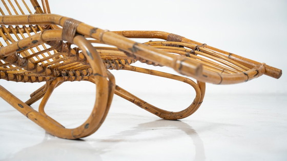 Image 1 of Mid Century Modern Bamboo Lounge Chair, Italien, 1970er Jahre