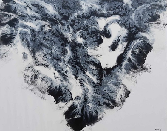 Image 1 of Dordevic Miodrag - Lyrical Abstract , Acryl auf Papier.