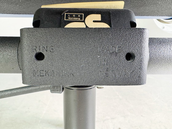 Image 1 of Original Vitra Ea 219 Bürostuhl Soft Pad Blau Charles & Ray Eames Leder