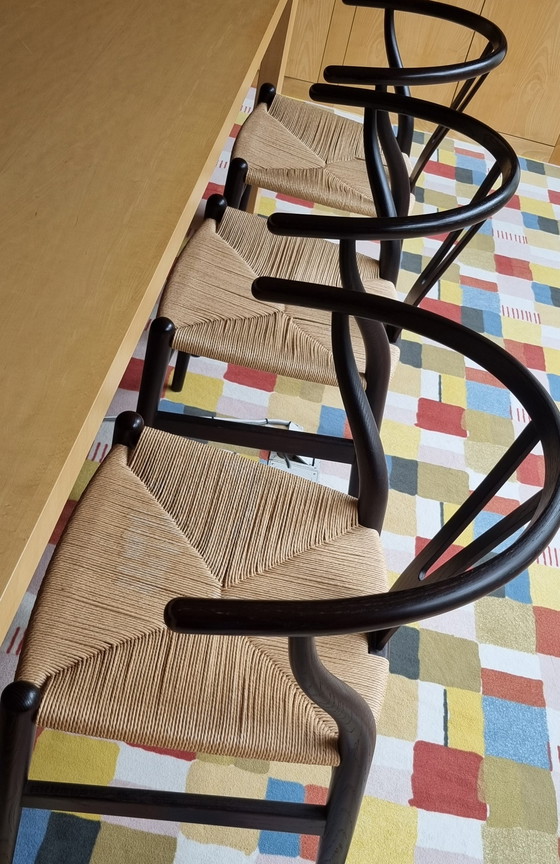 Image 1 of 6x Carl Hansen & Sohn Wishbone Stuhl von Hans Wegner