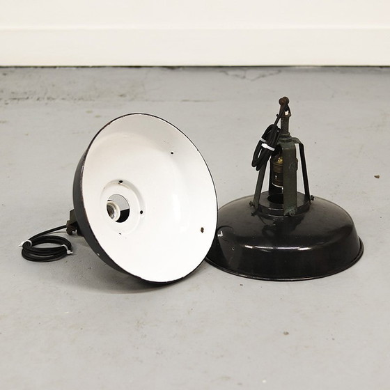 Image 1 of Satz von 2 industriellen Fabriklampen