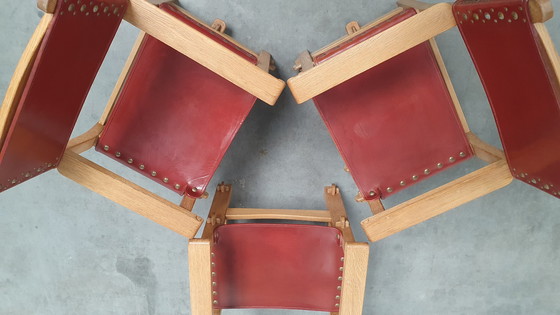 Image 1 of brutalistischer stuhl aus massivem eichenholz kunsthandwerk