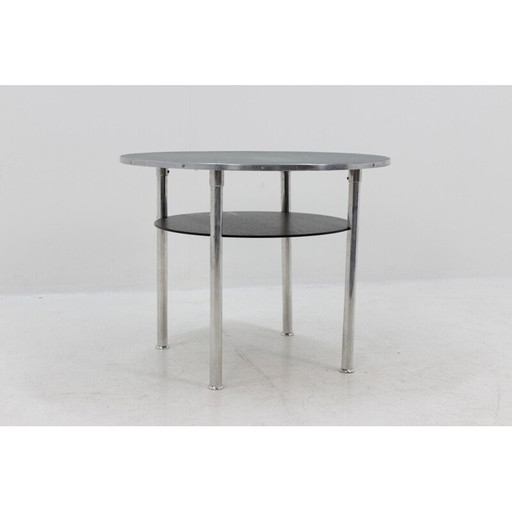 Vintage Chrom Tisch Bauhaus, Tschechoslowakei 1930