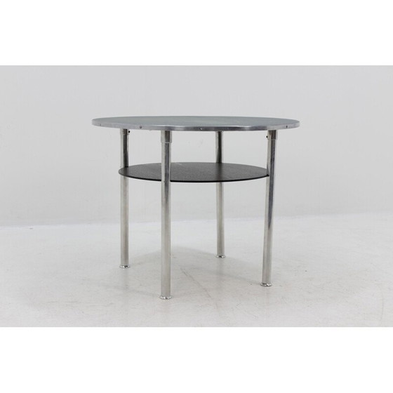 Image 1 of Vintage Chrom Tisch Bauhaus, Tschechoslowakei 1930