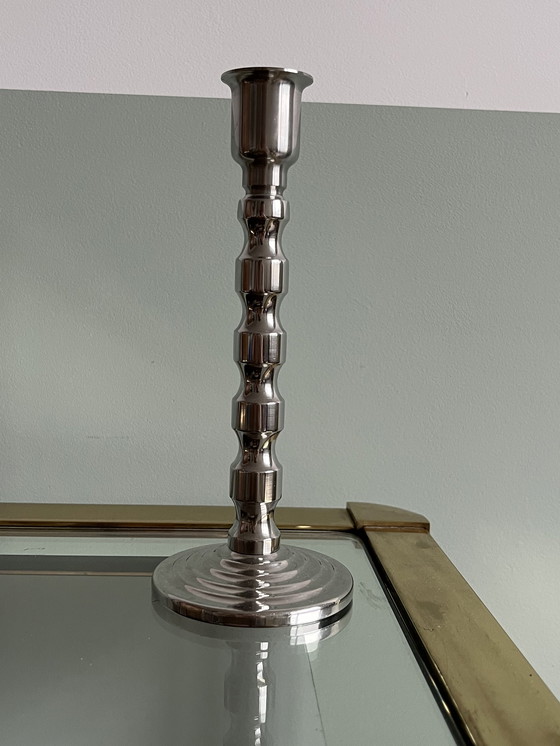 Image 1 of Vintage-Chrom-Kerzenständer
