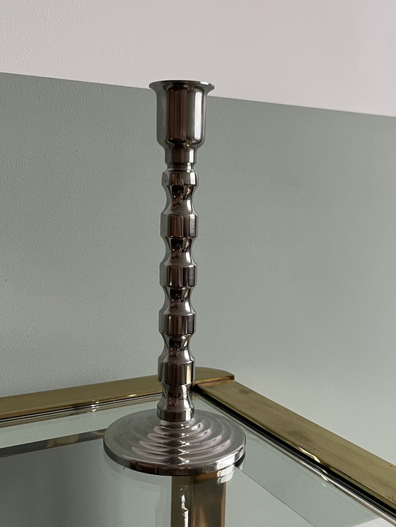 Image 1 of Vintage-Chrom-Kerzenständer