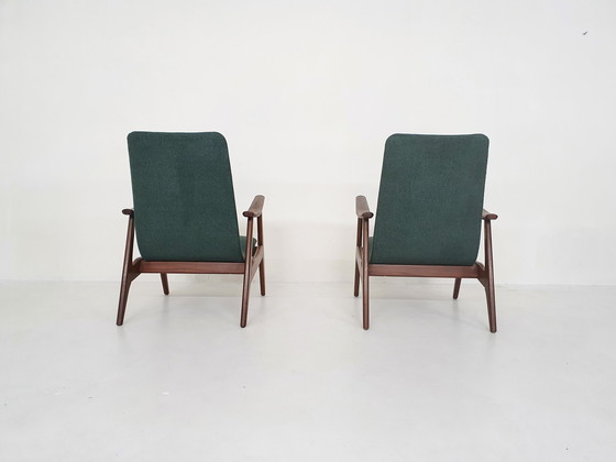 Image 1 of Set aus zwei Louis van Teeffelen für Webe Lounge Chairs, Niederlande 1960er Jahre