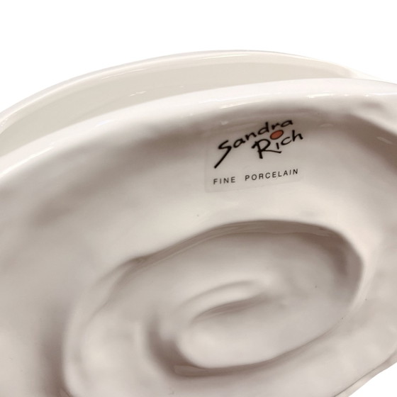 Image 1 of Porzellan, Handgeformte Muschelvase, Sandra Rich, Deutschland, 1990S.