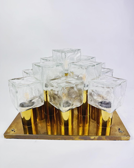 Vintage Kalmar Eiswürfel Lampe