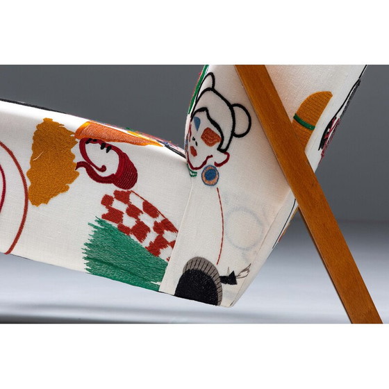 Image 1 of Modernistischer Sessel mit Stoffbezug von Pierre Frey, 1960