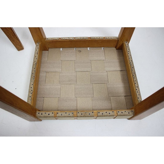 Image 1 of Paar Mid-Century Hocker Tschechoslowakei 1950er Jahre