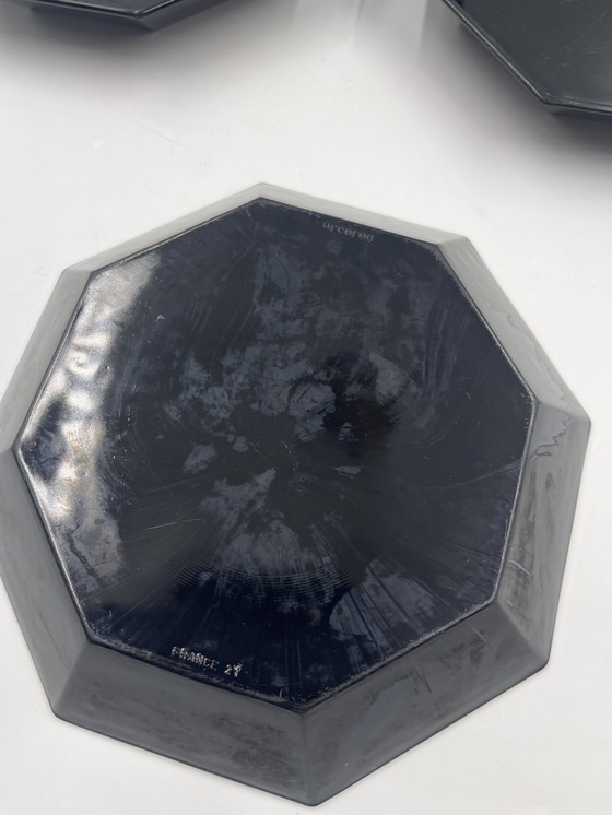 Image 1 of Set Von 6 Suppentellern Schwarz Arcoroc