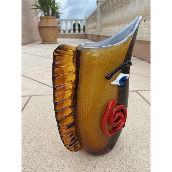 Image 1 of Skulpturale Vase aus Muranoglas, 2000