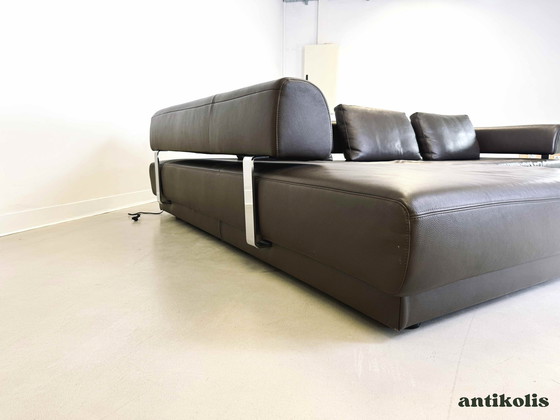 Image 1 of Ewald Schillig Ecksofa Couch Leder braun ausziehbar