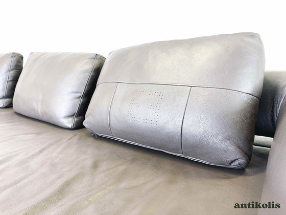 Image 1 of Ewald Schillig Ecksofa Couch Leder braun ausziehbar