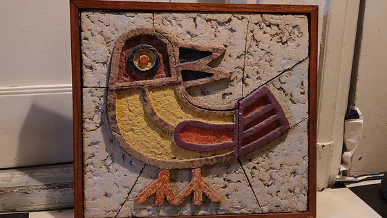 Image 1 of Vogel Keramik Wandskulptur