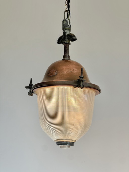 Straßenlampe Hängeleuchte Holophane 1930