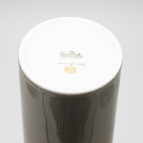 Image 1 of Alain Le Foll & Cuno Fischer × Rosenthal Studio-Line Porzellanvase Duo Gold Mcm