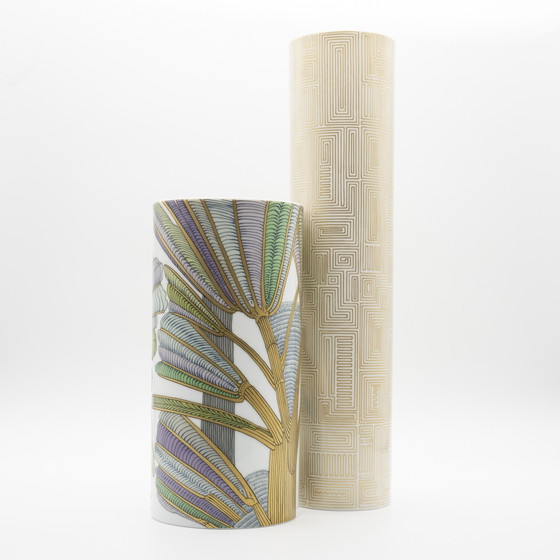 Image 1 of Alain Le Foll & Cuno Fischer × Rosenthal Studio-Line Porzellanvase Duo Gold Mcm