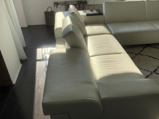 Weißes Leolux-Sofa