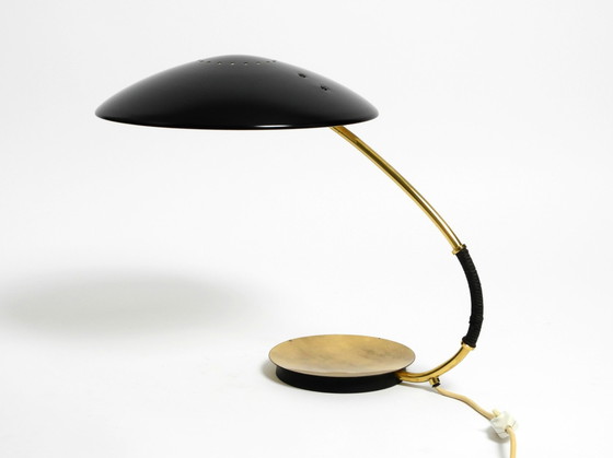 Image 1 of Große Mid Century Modern Tischlampe von Christian Dell für Kaiser Leuchten Modell 6787 In Schwarz