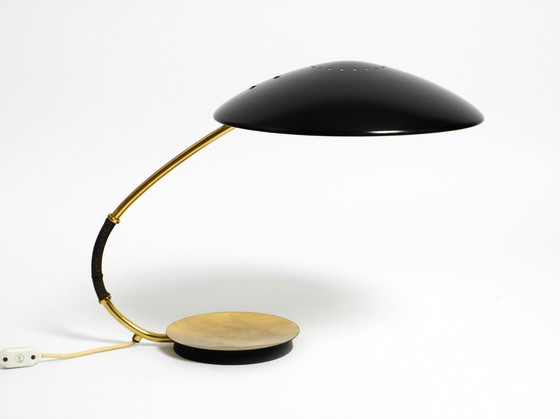 Image 1 of Große Mid Century Modern Tischlampe von Christian Dell für Kaiser Leuchten Modell 6787 In Schwarz