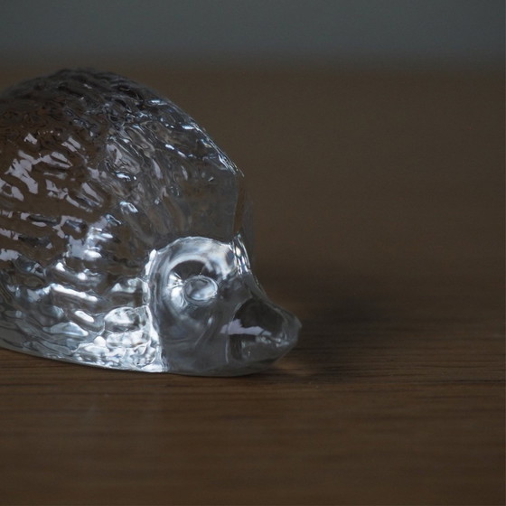Image 1 of 1970S Gussglas Igel Figur aus der Tschechoslowakei -