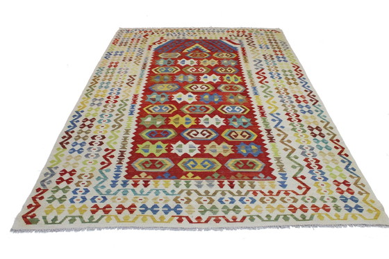 Image 1 of Original Old Style Kelim Afghan 294 X 205 Cm Top Zustand