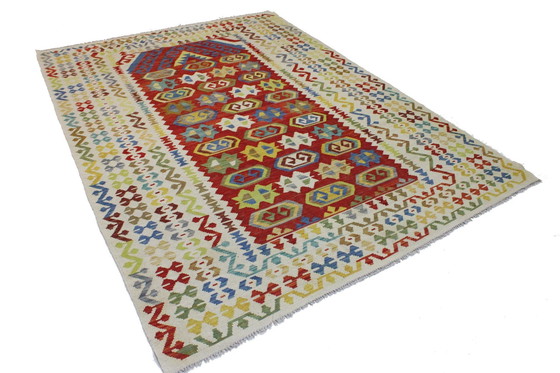 Image 1 of Original Old Style Kelim Afghan 294 X 205 Cm Top Zustand