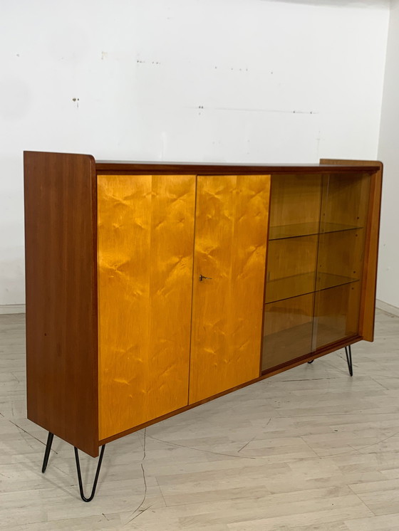 Image 1 of Mid century highboard buffet geschirrschrank vintage