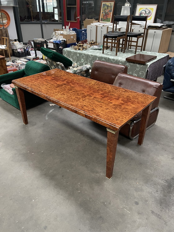 Image 1 of 1980'S Vintage Italienisches Design Wurzelholz Tisch