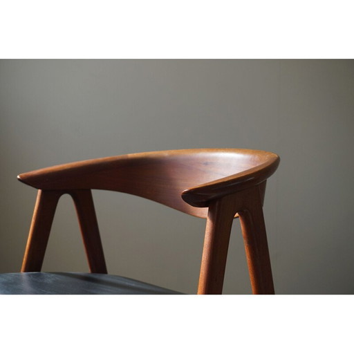 Mid Century Sessel aus Teakholz Modell 52 von Erik Kirkegaard für Høng, Dänemark 1960er Jahre