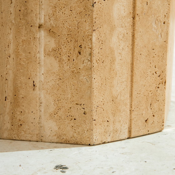 Image 1 of Mk9883 Italienischer Kalkstein Couchtisch