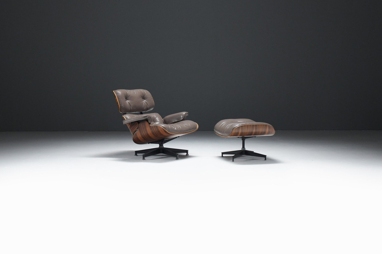 Vintage chair with ottoman discount