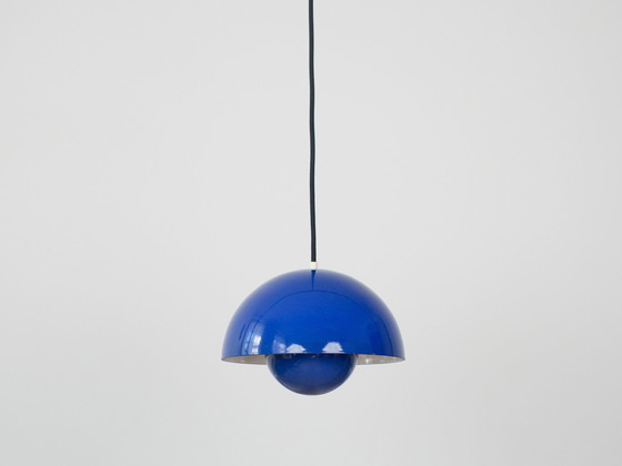 Image 1 of Paar von 2 dänischen Vintage-Hängeleuchten Blumentopf von Verner Panton, Louis Poulsen, 1968